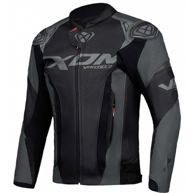 Chaqueta moto de cuero IXON Vortex 3 negro
