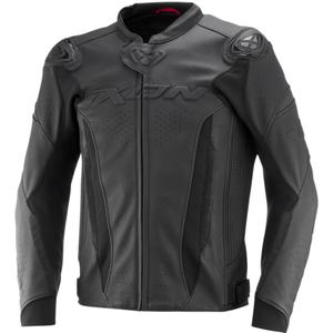 Chaqueta de moto de cuero IXON Vortex 3 negro-negro