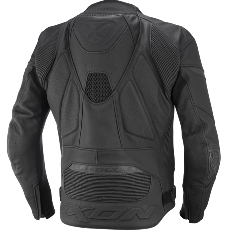 Chaqueta de moto de cuero IXON Vortex 3 negro-negro