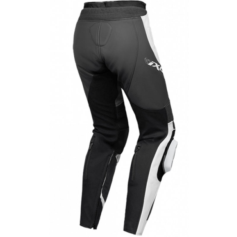 Pantalón moto cuero mujer IXON Vortex 3 negro-antracita-blanco