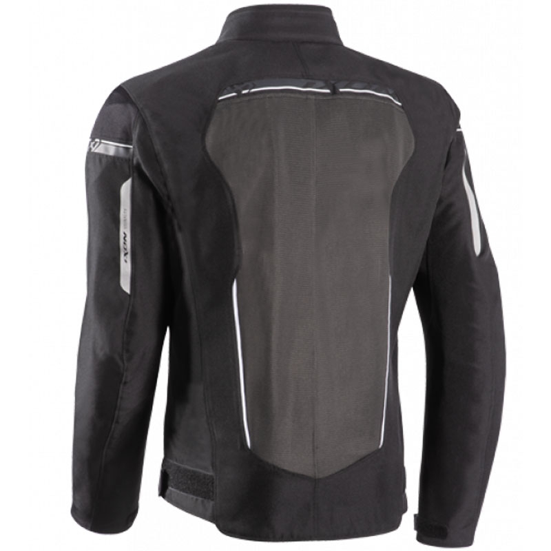 Chaqueta de moto IXON T-Rex negro-gris-blanco