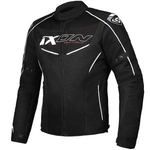 Chaqueta de moto IXON Flicker negro-blanco