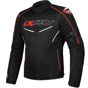 Chaqueta de moto IXON Flicker negro-blanco-rojo