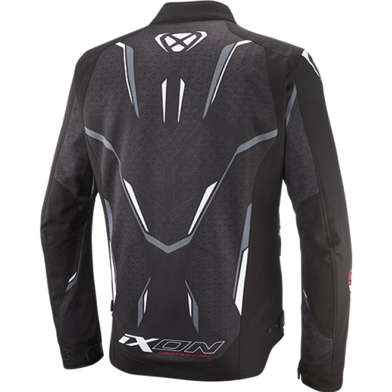 Chaqueta de moto IXON Demoniak negro-blanco