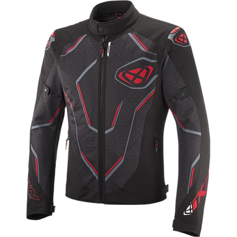 Chaqueta de moto IXON Demoniak negro-rojo