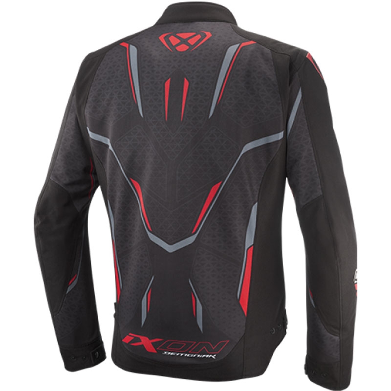 Chaqueta de moto IXON Demoniak negro-rojo