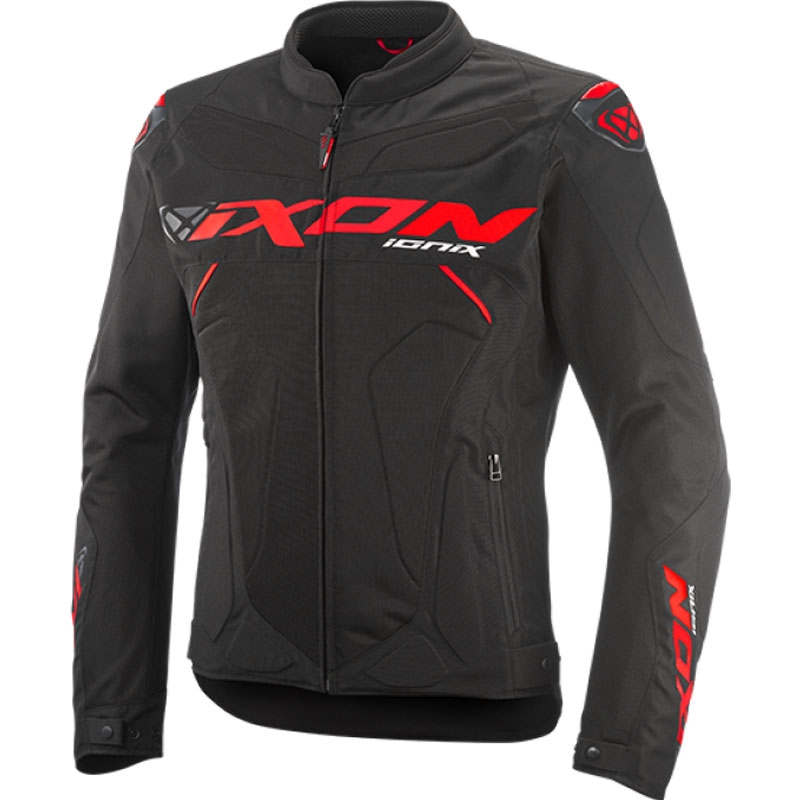 Chaqueta de moto IXON Ionix negro-rojo