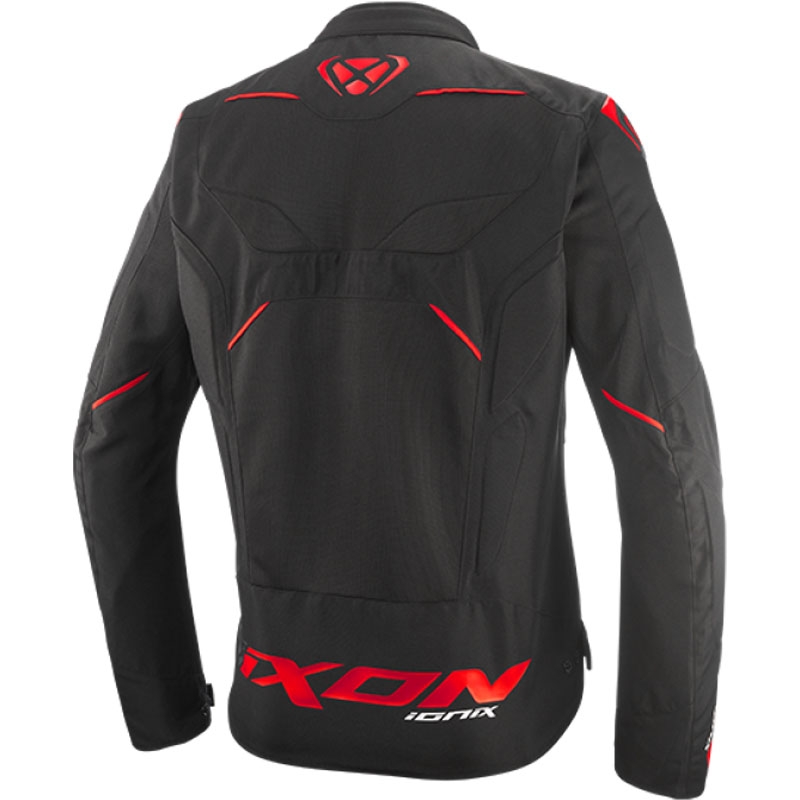Chaqueta de moto IXON Ionix negro-rojo