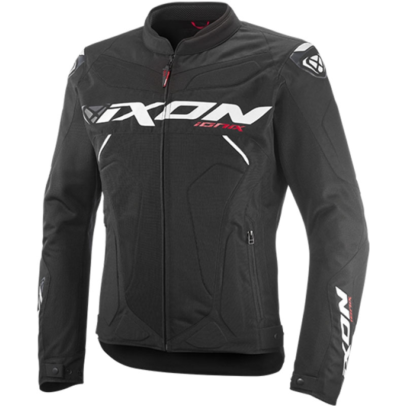 Chaqueta de moto IXON Ionix negro-blanco