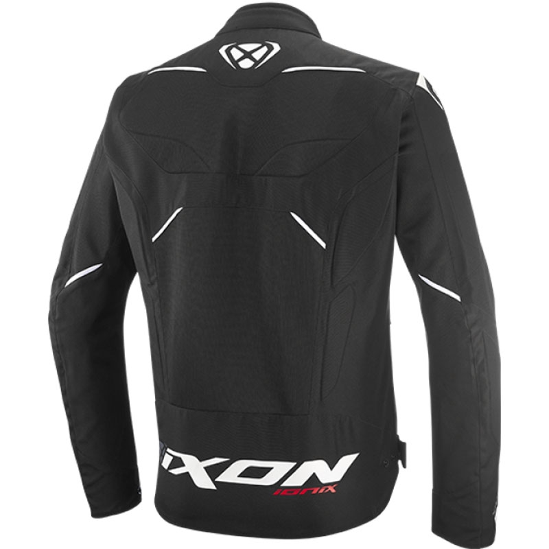 Chaqueta de moto IXON Ionix negro-blanco