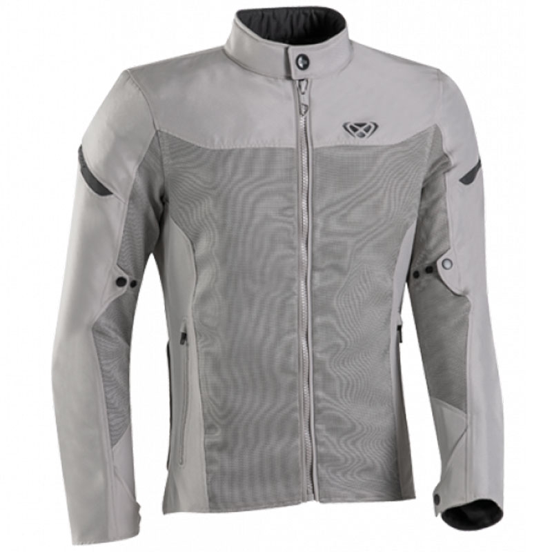 Chaqueta de moto IXON Fresh gris-beige