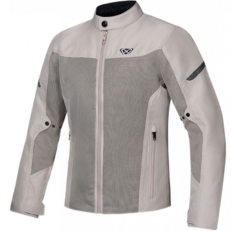Chaqueta de moto IXON Fresh Slim gris-beige