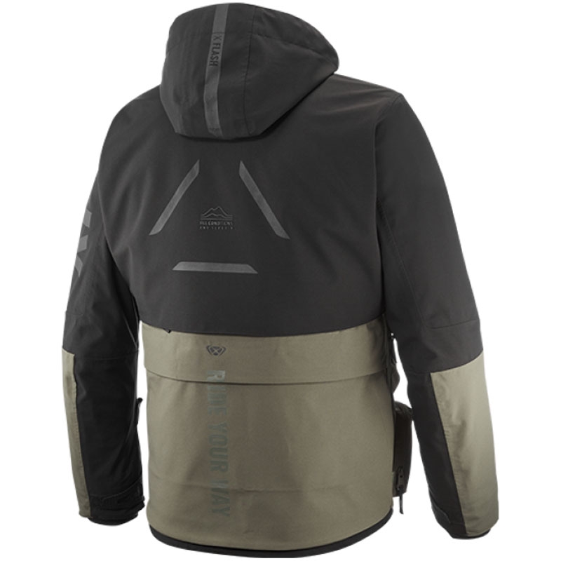 Chaqueta de moto IXON Etna caqui-negro