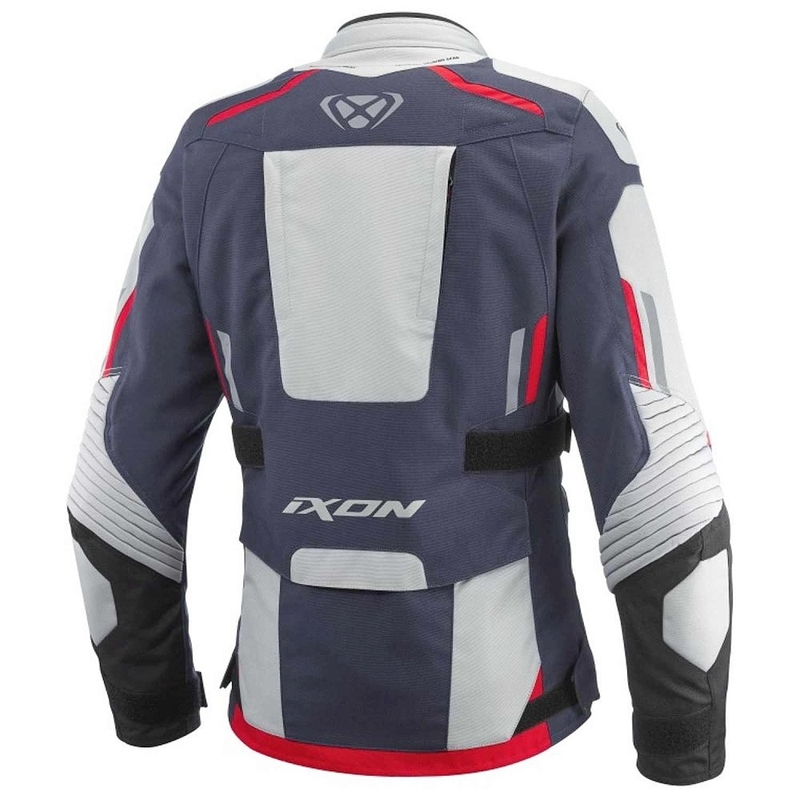 Chaqueta de moto mujer IXON Midgard gris-azul-negro