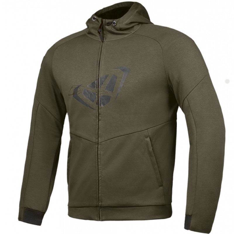 Chaqueta de moto IXON Touchdown caqui-negro