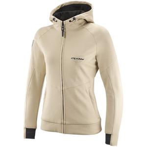 Chaqueta de moto mujer IXON Touchdown beige-gris