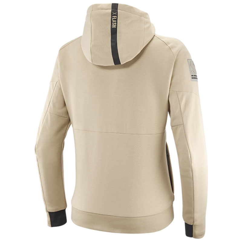 Chaqueta de moto mujer IXON Touchdown beige-gris