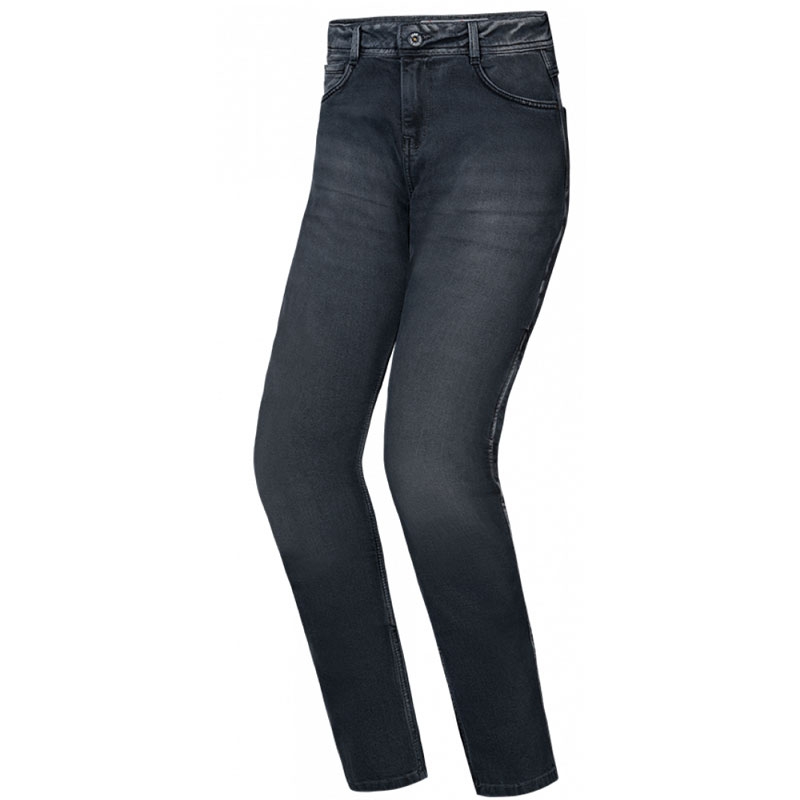 Vaqueros moto mujer IXON Dany negro lavado