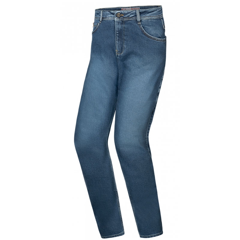 Vaqueros moto mujer IXON Dany azul lavado
