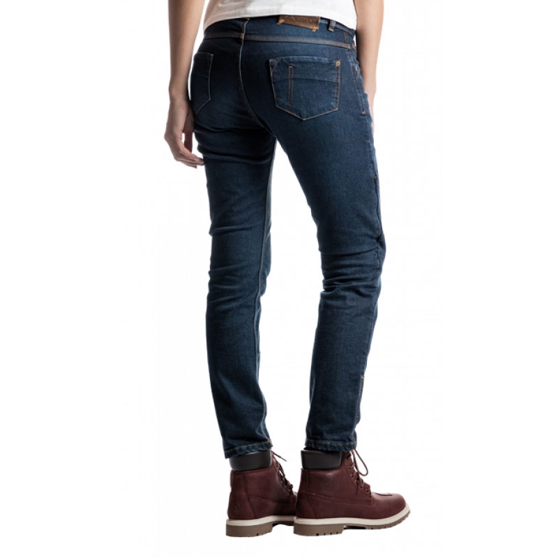 Vaqueros moto mujer IXON Billie azul lavado