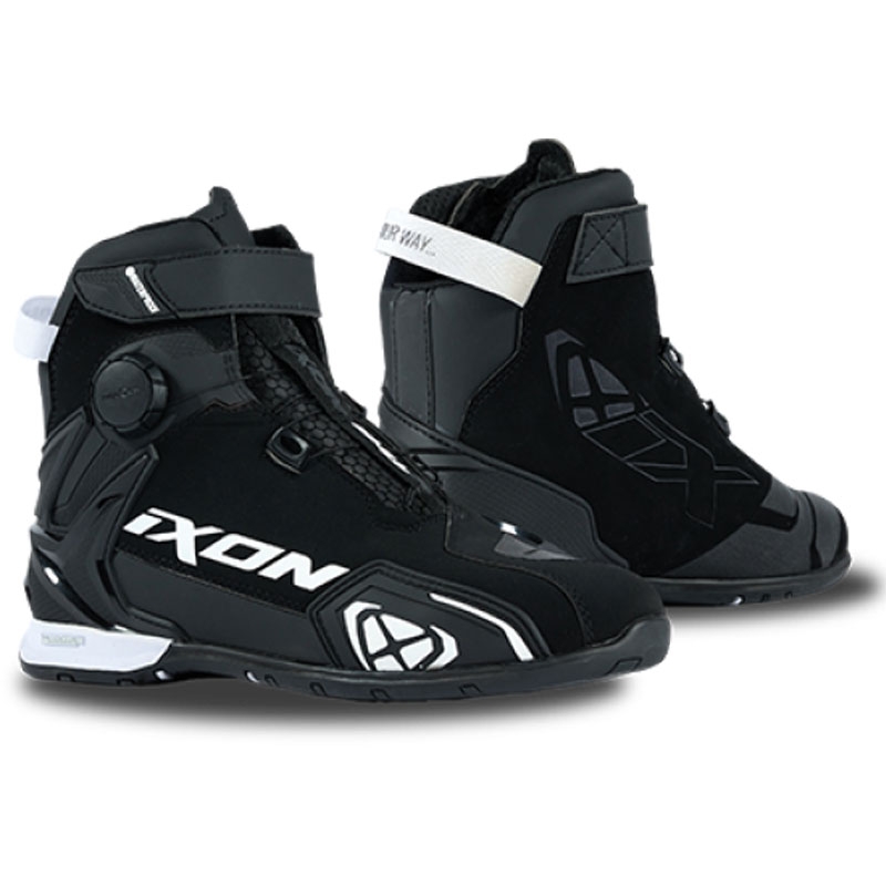 Botas de moto mujer IXON Bull 2 WP negro-blanco