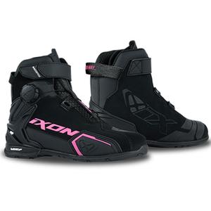 Botas de moto mujer IXON Bull 2 WP negro-rosa