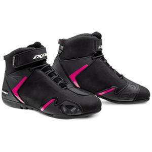 Botas de moto mujer IXON Gambler WP negro-rosa