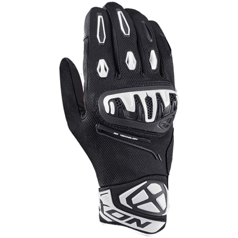 Guantes de moto IXON Mirage Air negro-blanco