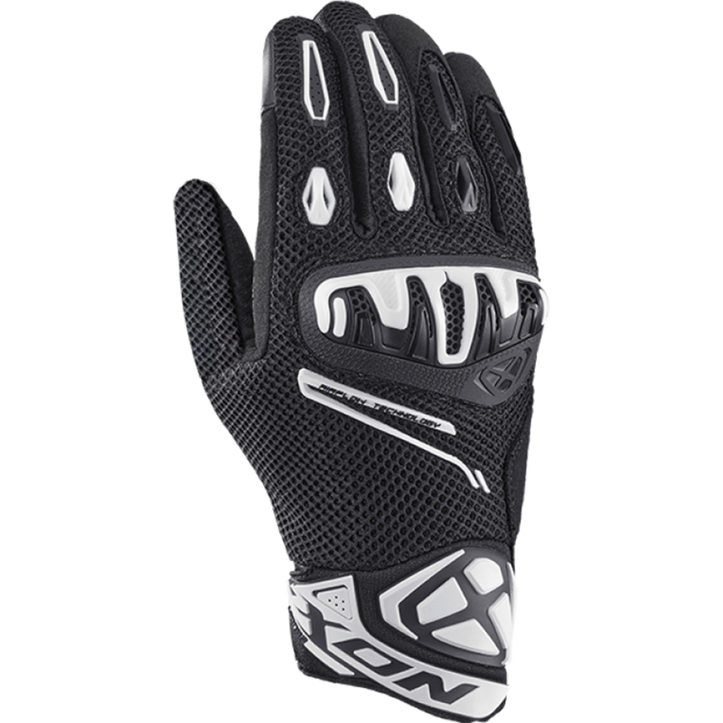 Guantes de moto IXON Mirage Airflow negro-blanco