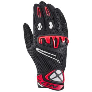 Guantes de moto IXON Mirage Airflow negro-rojo