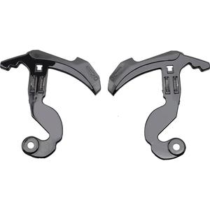 Soportes de repuesto de plexiglás para casco LS2 FF900 2 piezas negro