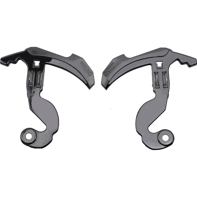 Soportes de repuesto de plexiglás para casco LS2 FF900 2 piezas negro