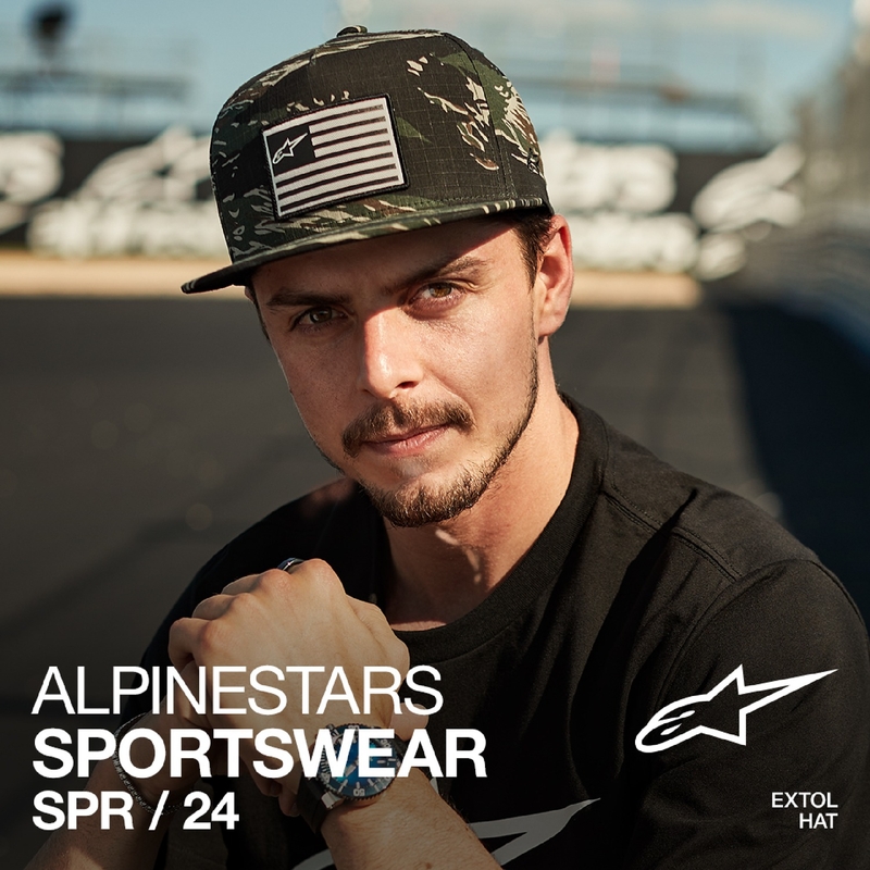 Gorra Alpinestars Extol Snapback verde camuflaje