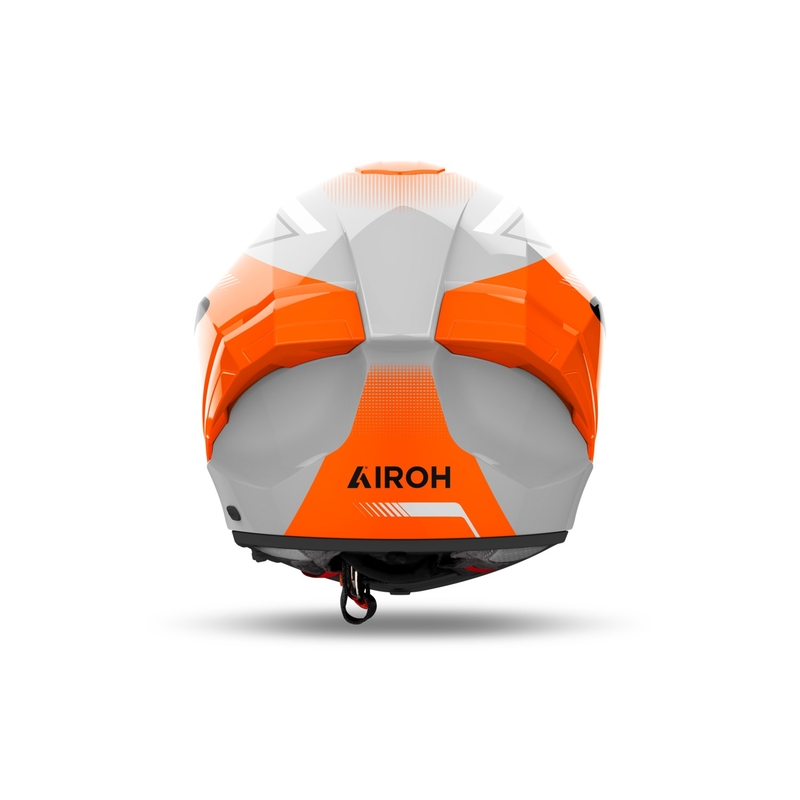 Casco integral para moto Airoh MATRYX Wide color naranja brillante