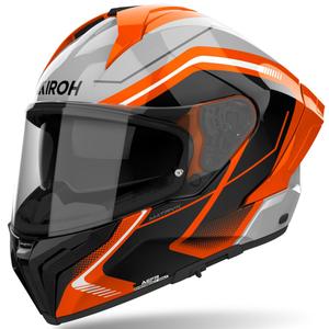 Casco integral para moto Airoh MATRYX Wide color naranja brillante