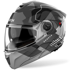 Casco modular Airoh Specktre Groove gris brillante
