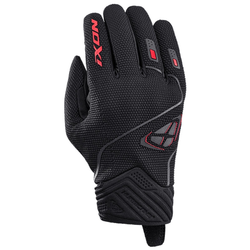 Guantes de moto IXON Hurricane 2 negro-rojo