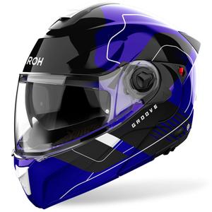 Casco abatible Airoh Specktre Groove azul brillante