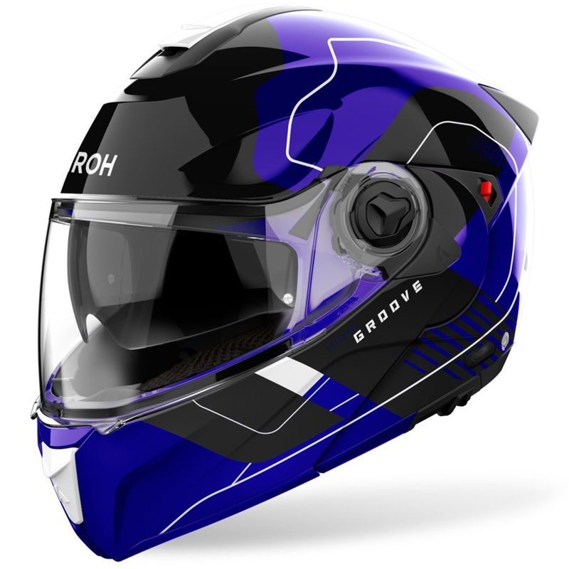 Casco abatible Airoh Specktre Groove azul brillante
