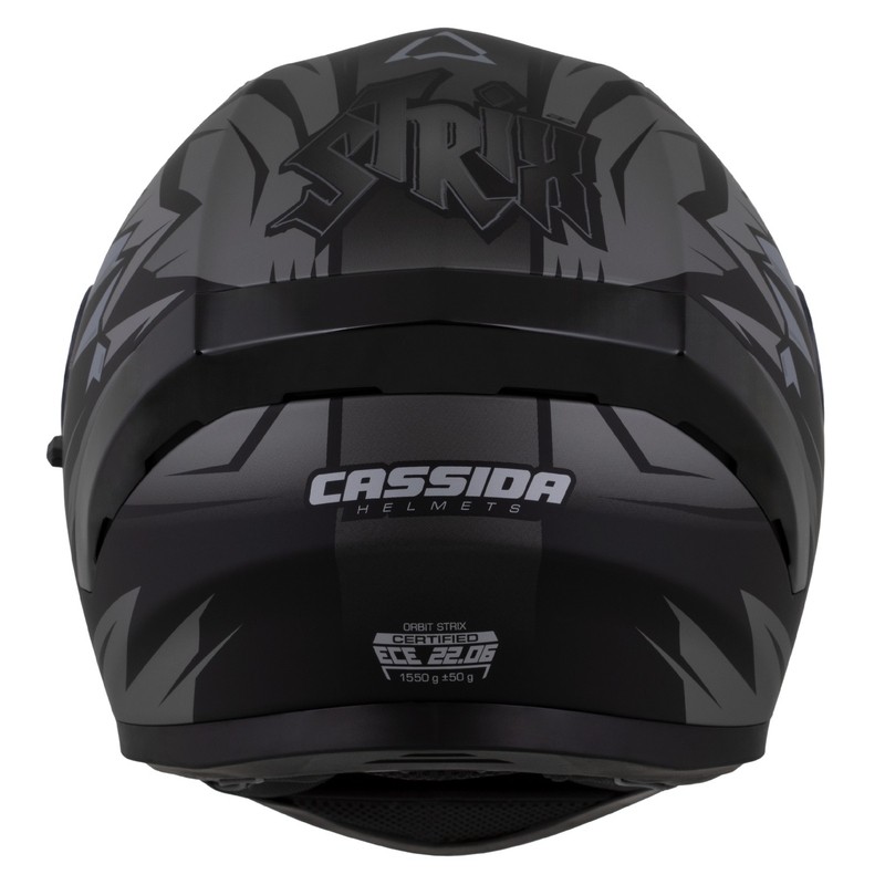 Casco integral Cassida Orbit Strix negro mate-gris
