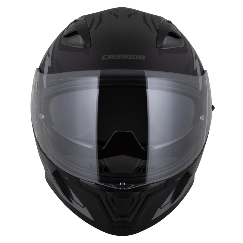 Casco integral Cassida Orbit Strix negro mate-gris