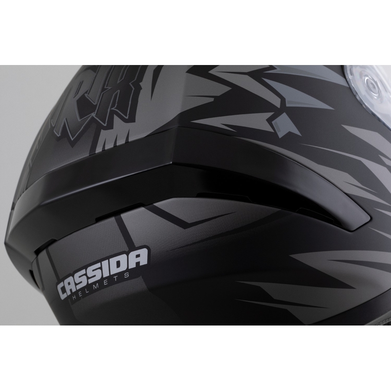 Casco integral Cassida Orbit Strix negro mate-gris