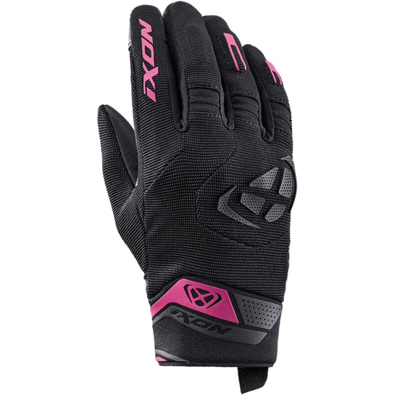 Guantes de moto mujer IXON Mig 2 negro-rosa