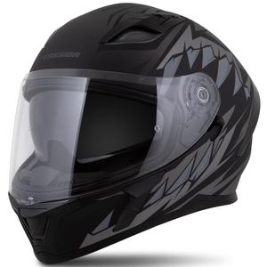 Casco integral Cassida Orbit Strix negro mate-gris