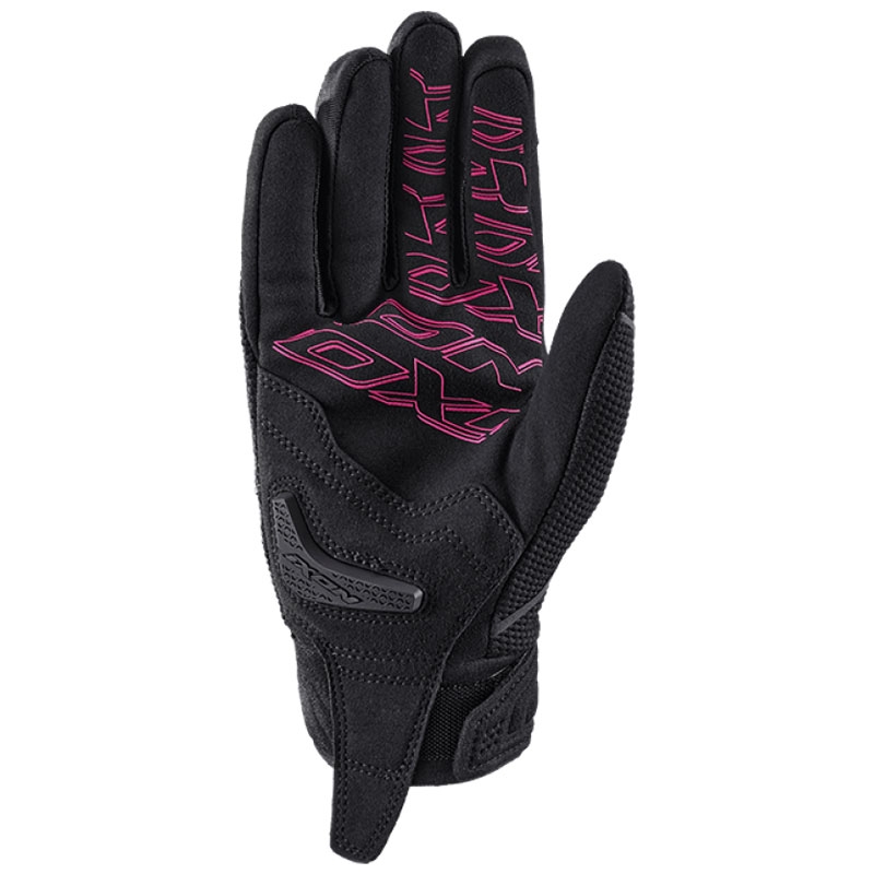 Guantes de moto para mujer IXON Hurricane 2 negro-rosa