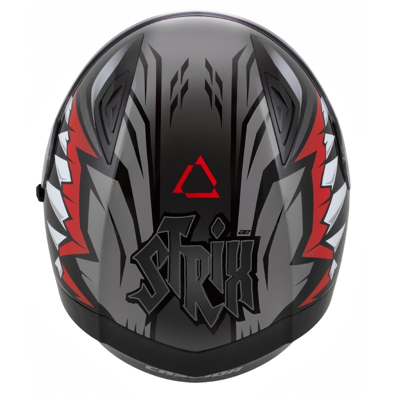 Casco integral Cassida Orbit Strix rojo-gris-blanco-negro