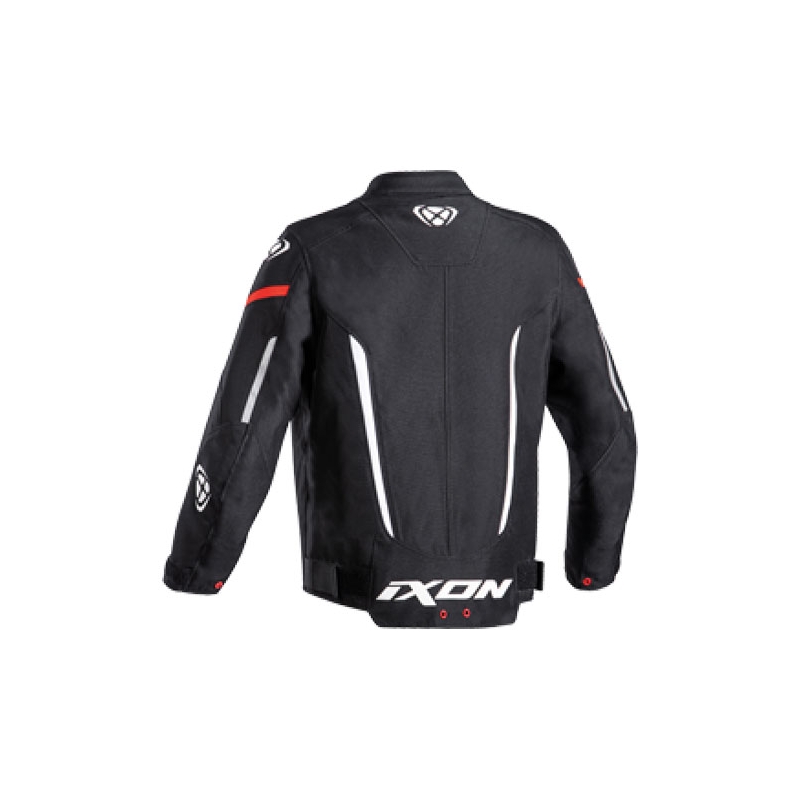 Chaqueta de moto infantil IXON Striker negro-blanco