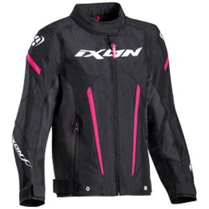 Chaqueta de moto para niños IXON Striker negro-rosa