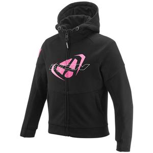 Sudadera de moto infantil IXON Touchdown negro-rosa