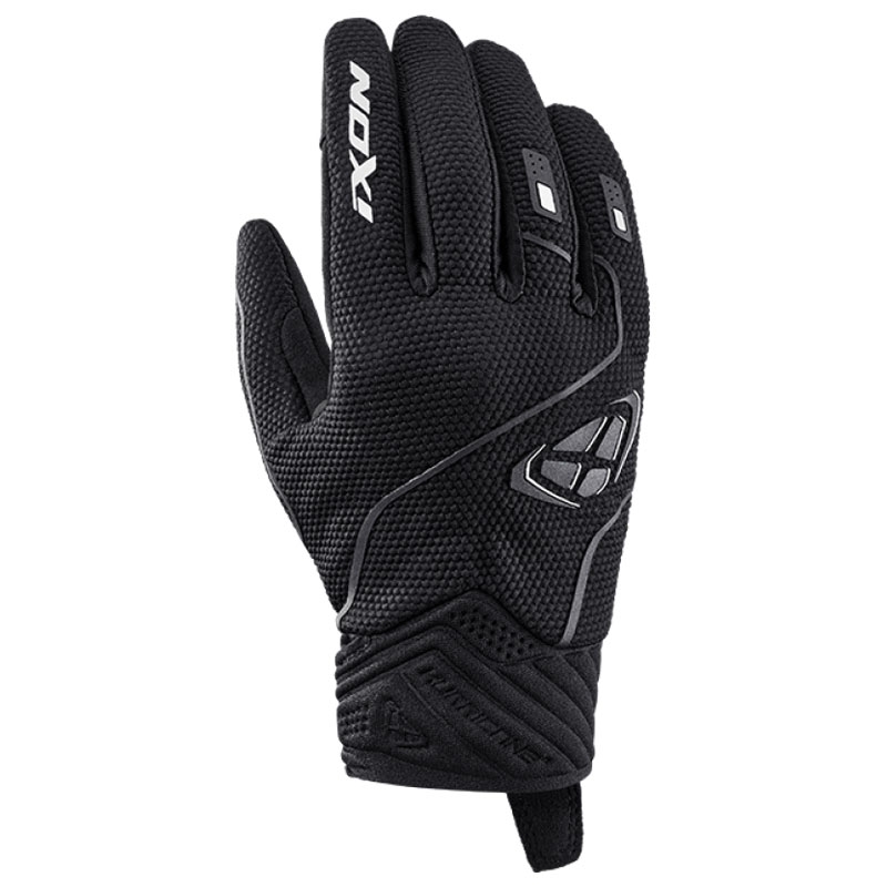 Guantes de moto para niños IXON Hurricane 2 negro-blanco
